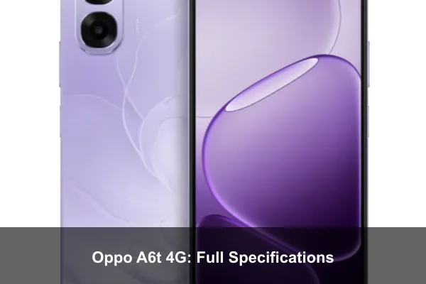 Oppo A6t 4G: Full Specifications