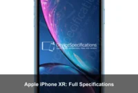 Apple iPhone XR: Full Specifications Apple iPhone XR: Full Specifications