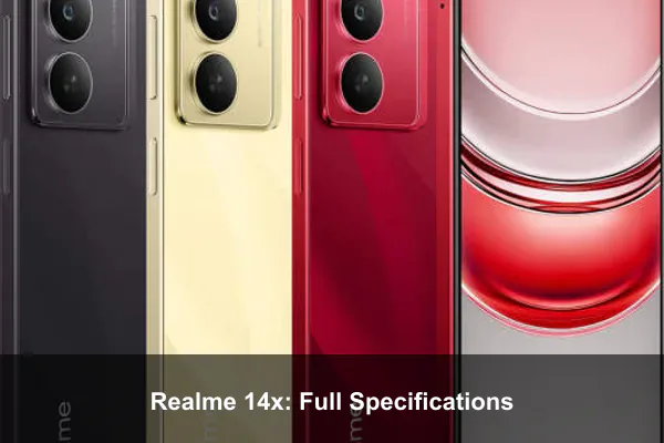 Realme 14x: Full Specifications