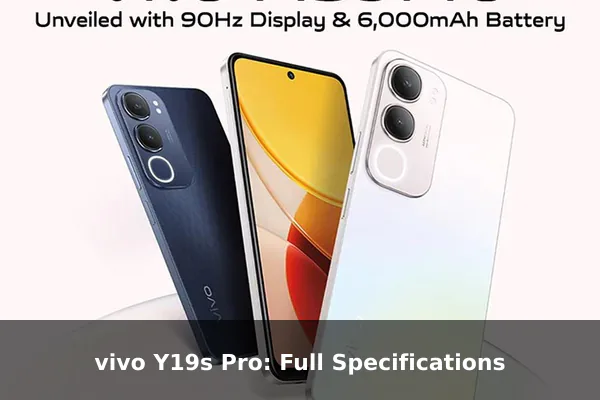 vivo Y19s Pro: Full Specifications