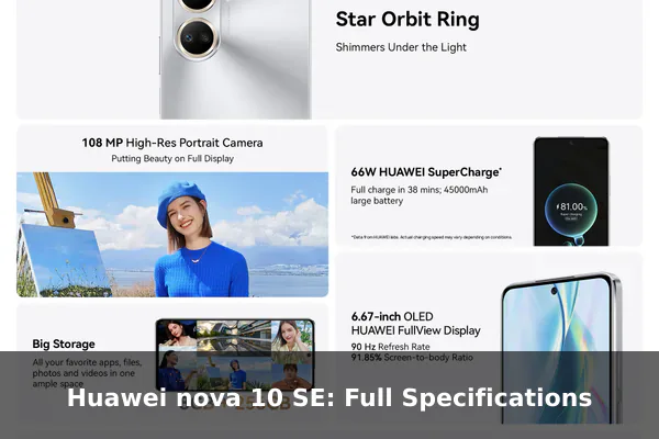 Huawei nova 10 SE: Full Specifications
