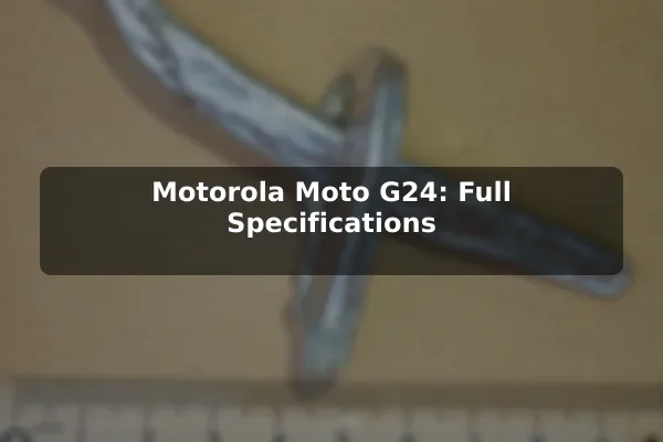 Motorola Moto G24: Full Specifications