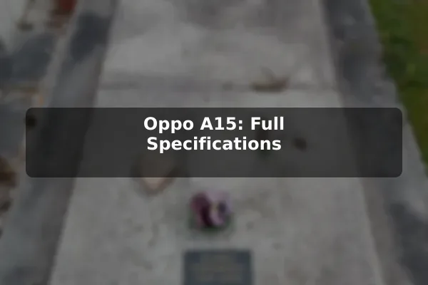 Oppo A15: Full Specifications