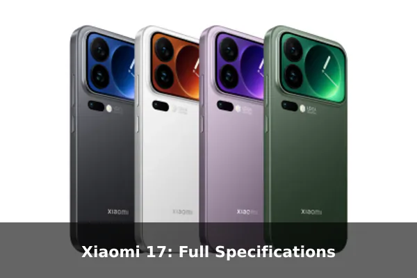 Xiaomi 17: Full Specifications