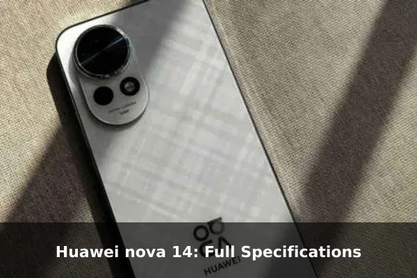 Huawei nova 14: Full Specifications