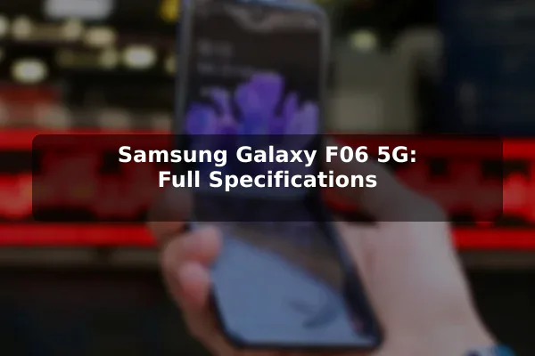 Samsung Galaxy F06 5G: Full Specifications